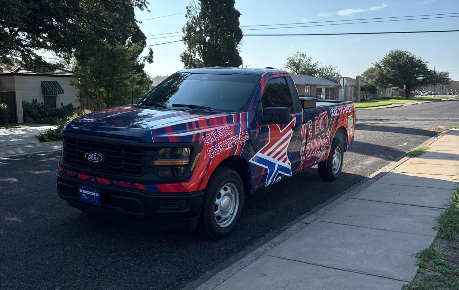 Lone Star Cash Homes Branded Truck